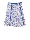 Boden A-Line Skirt Floral Flower Amethyst Purple White Size 6L Long