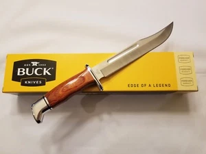 BUCK KNIFE - #120 "GENERAL" FIXED BLADE - 12" OVERALL LENGTH + LEATHER SHEATH - Picture 1 of 4