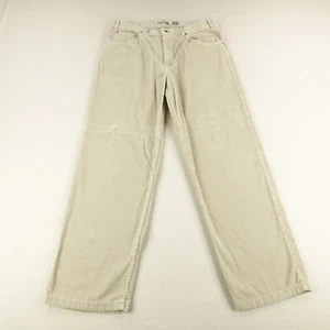 Vintage Gap Pants Mens 38x34 Khaki Corduroy Cords Baggy Wide Leg No 1 90s USA - Picture 1 of 14