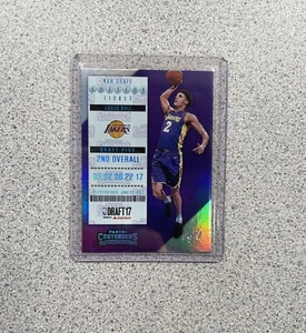 Boleto de lotería Lonzo Ball #2 baloncesto Panini Contenders 2017-18 1/1 novato radiocontrol - Imagen 1 de 2