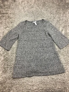 Style & Co Sweater Womens Size Petite Large Gray 3/4 Sleeve - Picture 1 of 11