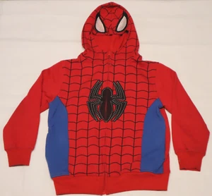 MARVEL SUPER Man boys full zip hoodie size 7 - Picture 1 of 7