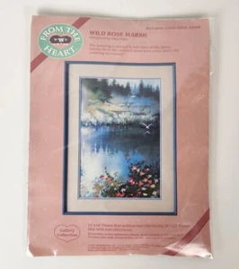 From The Heart Galley Collection Cross Stitch Wild Rose Marsh Kit 53508 - Bild 1 von 2