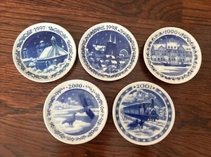 Royal Copenhagen Annual Mini Plate - 1997,  1998, 1999, 2000, 2001 Set of 5 - Picture 1 of 9