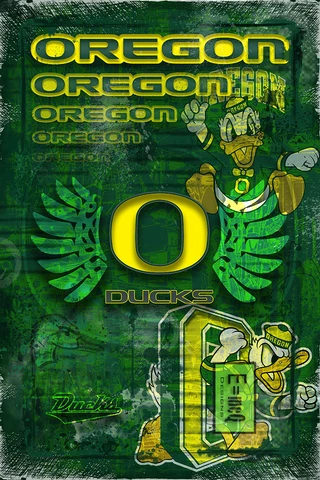 OREGON DUCKS Poster OREGON DUCKS NCAA Football Print Free Shipping Us Cover