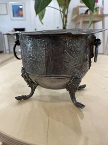 Antique Wilcox Silver Plate Co. Footed Vessel Silverplated Bowl w/ Handles *Read - Picture 1 of 13