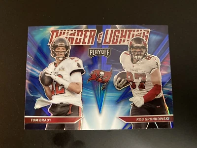 2021 Panini Playoff Tom Brady Rob Gronkowski Thunder & Light # TL-4 NM - Image 1 of 3