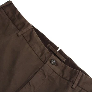 Incotex NWT Chinos / Casual Pants Size 52 (36 US) In Solid Brown Cotton Blend - Picture 1 of 14