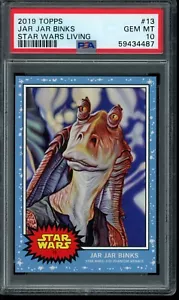 2019 Topps Star Wars Living Set #13 Jar Jar Binks PSA 10 Gem Mint SP Card - Picture 1 of 2