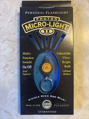 Photon PRK-PHOTON II Personal Blue LED Black Body Flashlight Light - Image 1 of 3