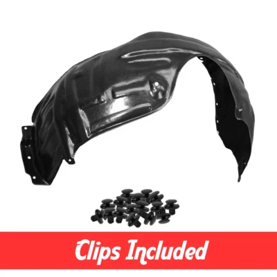 Front Passenger Side Fender Liner w/ Clips For 2005-2010 Toyota Avalon TO1251112 - Imagem 1 de 4