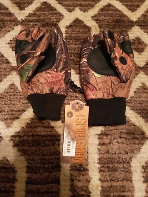 Grand Sierra Highland Forest Camo Pro-Top Convertible Gloves Men Large Brand New - Image 1 of 4