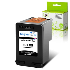 1PK Black Ink Cartridge For HP 63XL Envy 4516 4520 4522 OfficeJet 3830 5255 5264 - Picture 1 of 24
