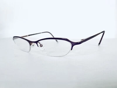 Copos Ralph Lauren de metal roxo meio aro com templo flexível RA1437 0ZW3 50 17 135 - Imagem 1 de 4