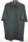 Polo Golf Ralph Lauren Mens Black Short Sleeve Cotton Casual Golf Polo Shirt L