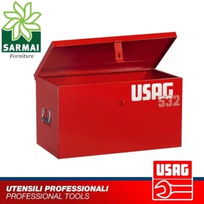 USAG 532 B BAULE CASSA CASSONE PORTAUTENSILI PORTA ATTREZZI METALLO 650x350x350
