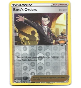 Pokemon 2020 Presque Neuf NM Ordres du Boss Giovanni STAFF Championnats Régionaux - Photo 1/1