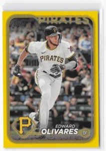 2024 Topps Edward Olivares #527 Yellow Pittsburgh Pirates - Picture 1 of 2