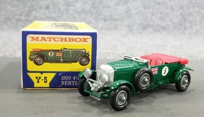 NICE! VTG LESNEY MATCHBOX Y-5 MOY 1929 BENTLY 4 1/2 LITRE W/BOX MADE IN ENGLAND - Image 1 of 4