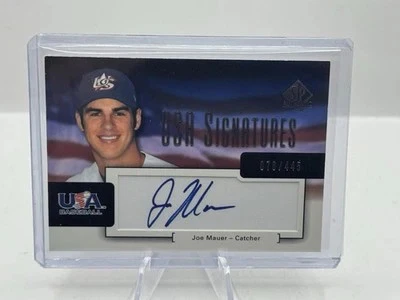 Joe Mauer Auto 076/445 2004 Upper Deck USA Signatures #15 - Image 1 of 2