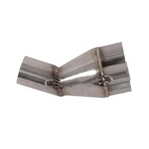 Adattatore scarico 4 in 1 in acciaio specifico per BMW K100 curvo - Picture 1 of 5