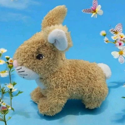 TCM Tchibo Hase Kaninchen Plüschtier Stofftier Hellbraun Mit Rosa Nase - Bild 1 von 4