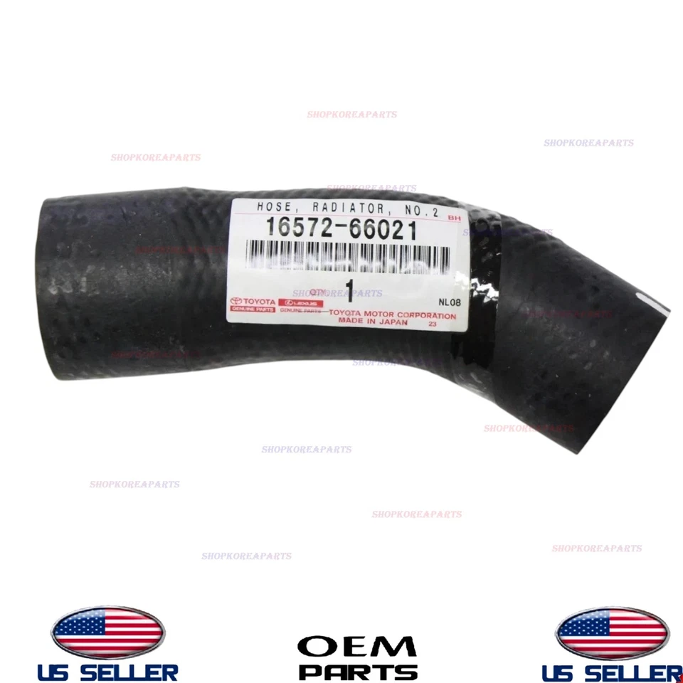 Genuine Engine Coolant Lower Hose Land Cruiser 4.5L Lexus LX450 16572-66021 - Image 1 of 2