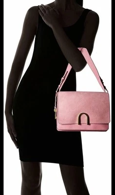Bolso de Hombro Fossil Finley Cuero Rosa Salvaje y Gamuza ZB7455671 NUEVO CON ETIQUETAS $258 Rosa FS Foto 1 de 4