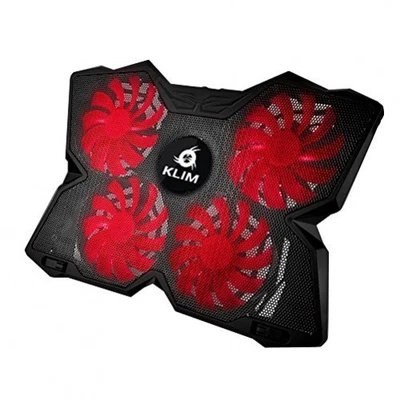 Klim Wind Cooling Pad & Stand for Gaming Notebook for PC Mac PS4 black red - Bild 1 von 4