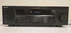 Sony STR-DE185 AM/FM Stereo Receiver Tested Working No Remote Black 2-Channel - Picture 1 of 14