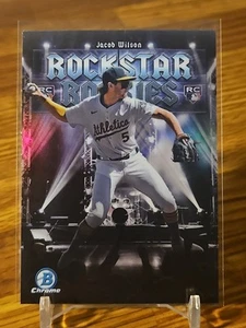 2025 Bowman Jacob Wilson #RR-16 Rockstar Rookies Oakland Athletics RC Chrome  - Picture 1 of 2