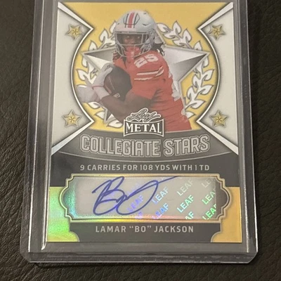 2025 Leaf Metal Collegiate 系列亲笔签名 - Lamar “Bo” Jackson 29/59! OSU — 第 1/4 张图片