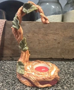 Keramik Baum Zweig Teelicht Kerzenhalter Feenwald Whimsigoth - Bild 1 von 9