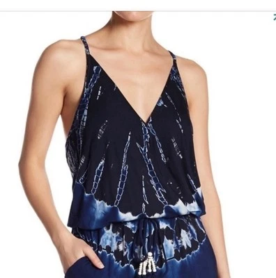 Mono para mujer Young Fabulous & Broke Chrissy azul tie dye M Foto 1 de 4