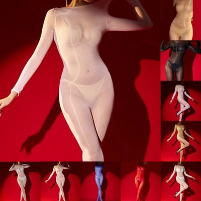Calza per tutto il corpo ultra sottile alta elasticità trasparente lucida donna - Immagine 1 di 4