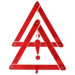 2PCS Reflective Warning Sign Foldable Triangle Car Breakdown Car Motor - Picture 1 of 12