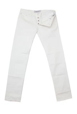 $595 Jacob Cohën White Solid Jeans - Slim - (JC710241) - Image 1 of 4