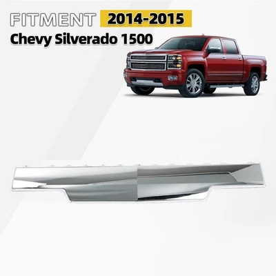 Front Bumper Skid Plate Fit For 2014-2015 Chevrolet Silverado 1500 Chrome Lower - Image 1 of 4