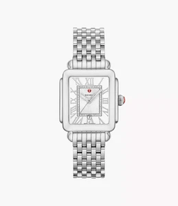 Michele Deco Madison Mid 31mm Silver Diamond Women's Watch MWW06G000012 - Picture 1 of 2