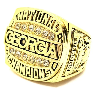 NCAA / 1980 Georgia Bulldogs Championship Ring / Rodgers - Image 1 of 4