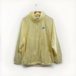 Nike Sport  Windrunner Men's Small Lemon/University Blue Hooded Light Jacket - Picture 1 of 6