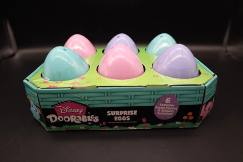 Disney Doorables Surprise Eggs 6 Exclusive Pastel Figures Stickers - NEW Cover
