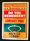 Mlb - Remember Comisky Park 7/11/50 Red Rips Winning Hr #5 Of 6