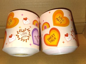 NEW 2 Rolls 132Ft Valentine's Day Bulletin Board Border Conversation Heart Trim  - Picture 1 of 9