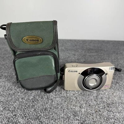 Canon Camera Sure Shot 105 Zoom S 35mm Point Shoot With Case For Repair Or Parts - Image 1 of 4