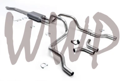 Sistema de escape CatBack de acero inoxidable 03-08 Dodge Ram 2500 3500 5,7 L V8 sin puntas Foto 1 de 2