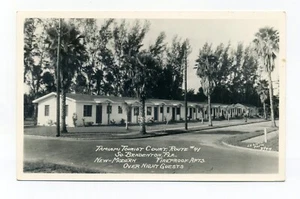 South Bradenton Florida, Tribunal de Turismo de Tamiami, ruta 41, postal RPPC - Imagen 1 de 2