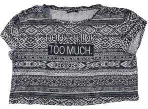 Terranova Crop Top Short Sleeve T-Shirt Casual Clothing Women's Size Large L  - Picture 1 of 8