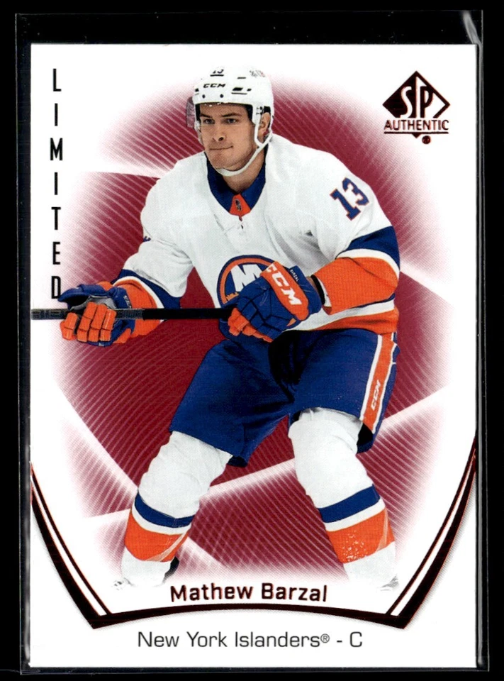 2021-22 Sp authentic limited red Mathew Barzal #71 H7R2A - Image 1 of 2