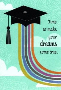 Congratulations On Your Graduation Time To Make Dreams Come True Hallmark Card - Picture 1 of 3